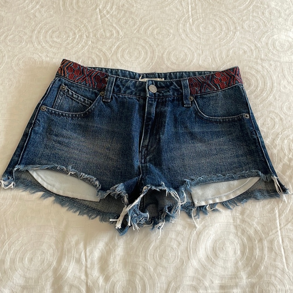 Volcom High Rise Jean Shorts